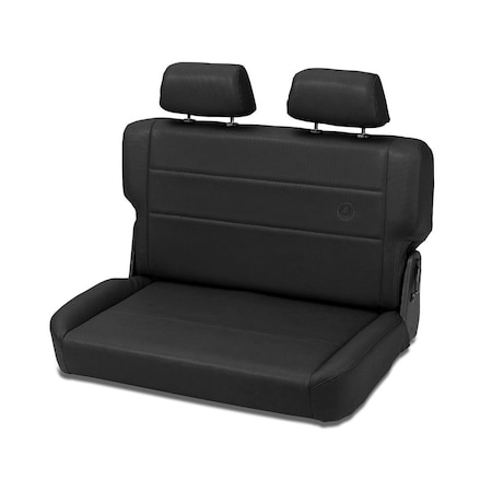 Bestop Jeep Rear Bench Seat Trailmax II Fold-N-Tumble Seat For Jeep 1955-1983 CJ5 All Vinyl 39440-15